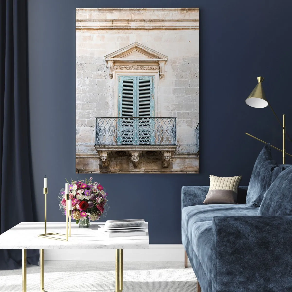 Üveg kép - Olaszország egyedülálló varázsa - 80x120 cm