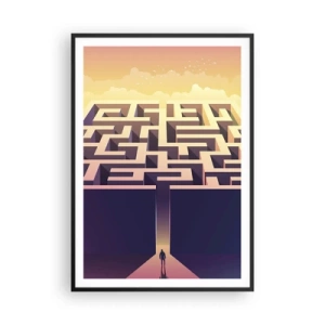 Poszter fehér keretben - Döntés ideje - 70x100 cm