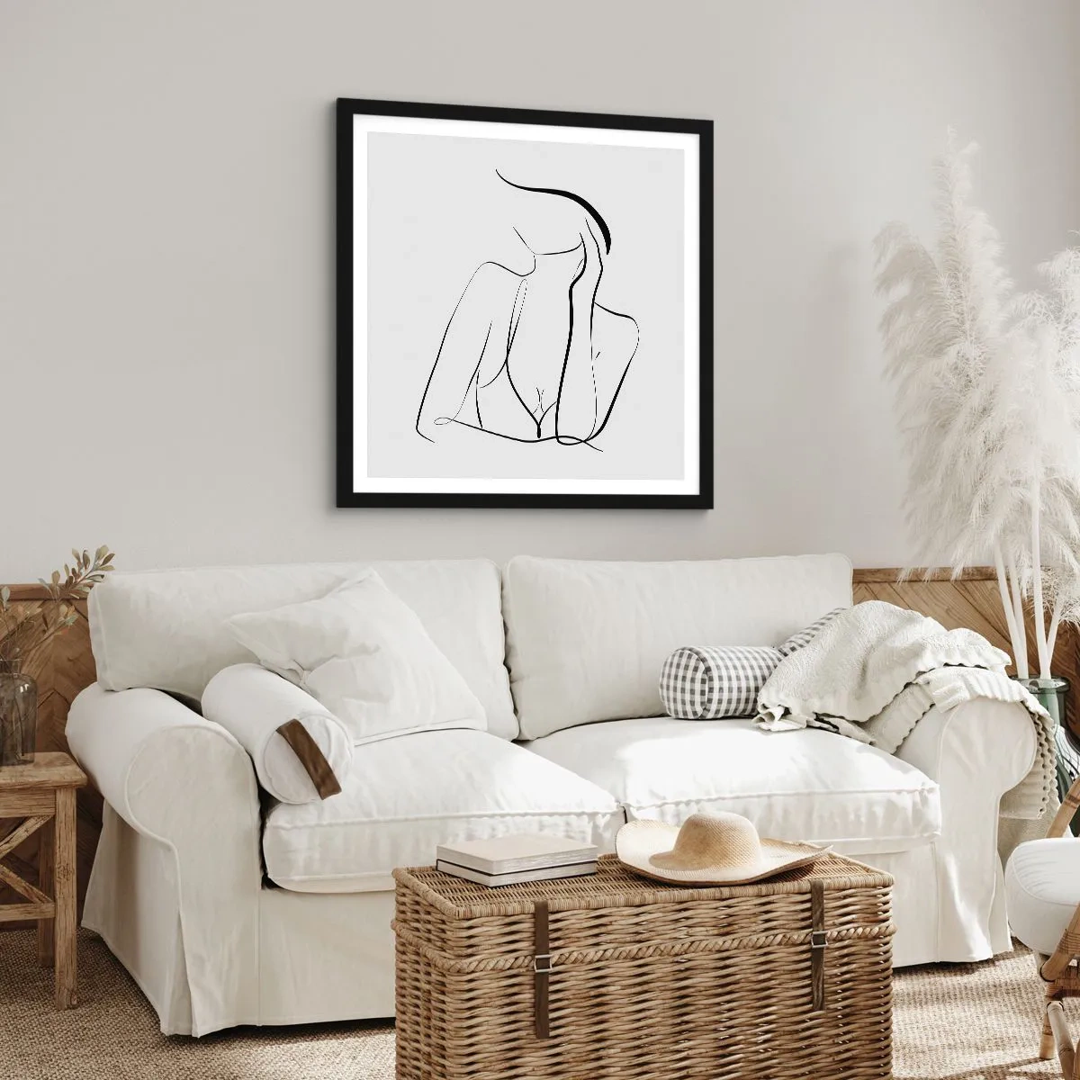 Poszter fehér keretben - Az álmok hullámán - 60x60 cm
