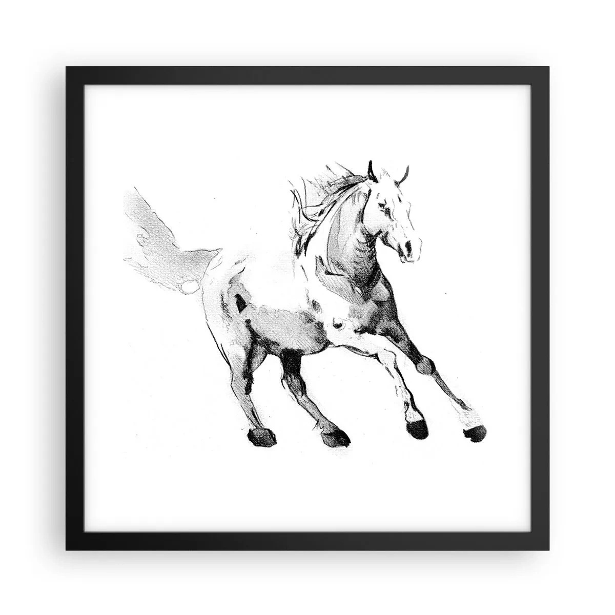 Poszter fehér keretben - Megszelídíthetetlen lélek - 40x40 cm