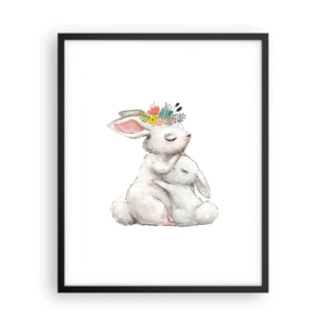 Poszter fehér keretben - Nincs olyan, mint anyánál - 40x50 cm