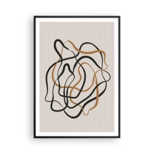 Poszter fehér keretben - Minden összezavarodott - 70x100 cm