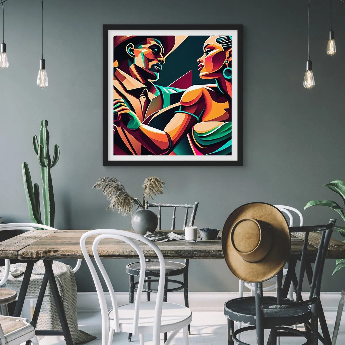 Poszter fehér keretben - A szív ritmusában - 60x60 cm