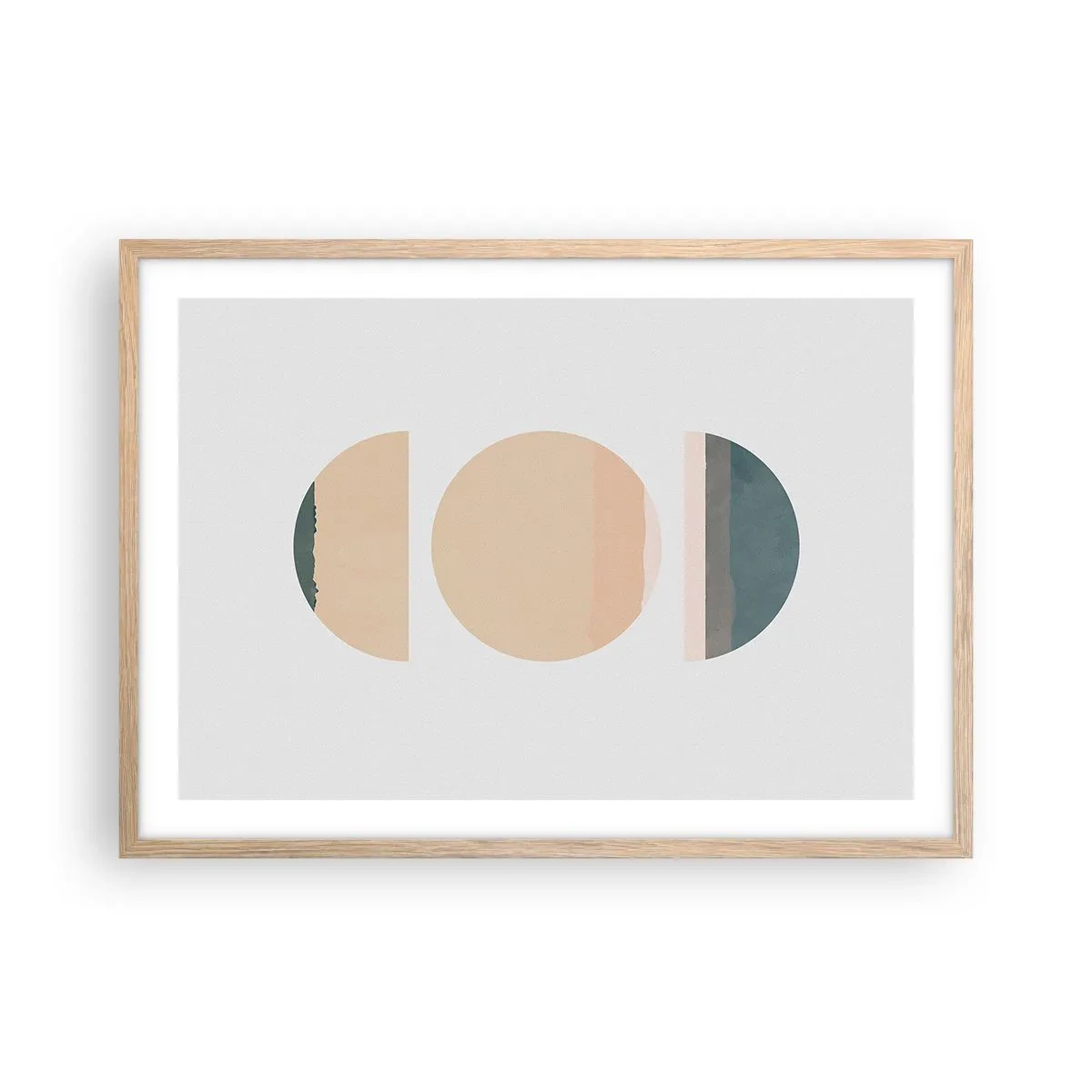 Poszter világos tölgy keretben - Kerékről kerékre - 70x50 cm