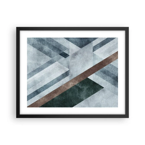 Poszter fehér keretben - A geometria kifinomult eleganciája - 50x40 cm