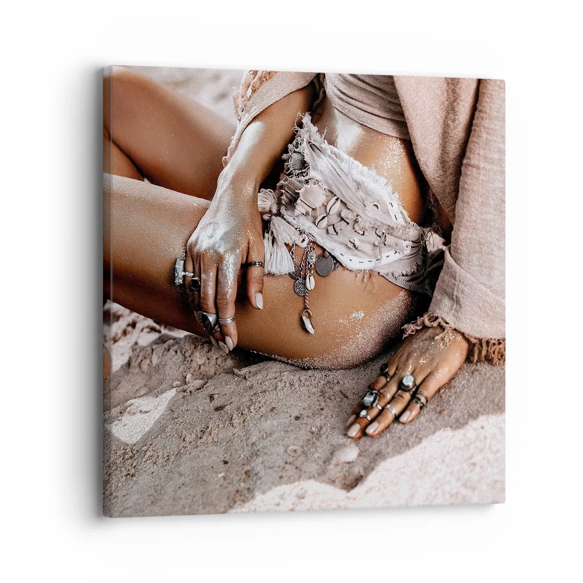 Vászonkép - A hullámok vetettek partra? - 30x30 cm