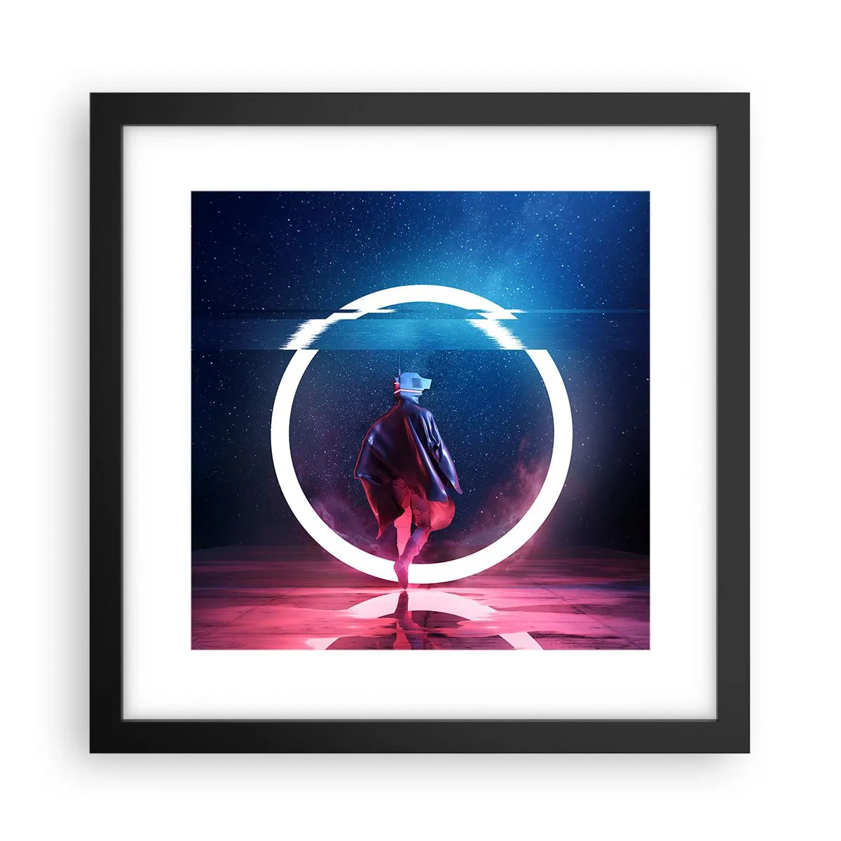 Poszter fehér keretben - Világok között - 30x30 cm