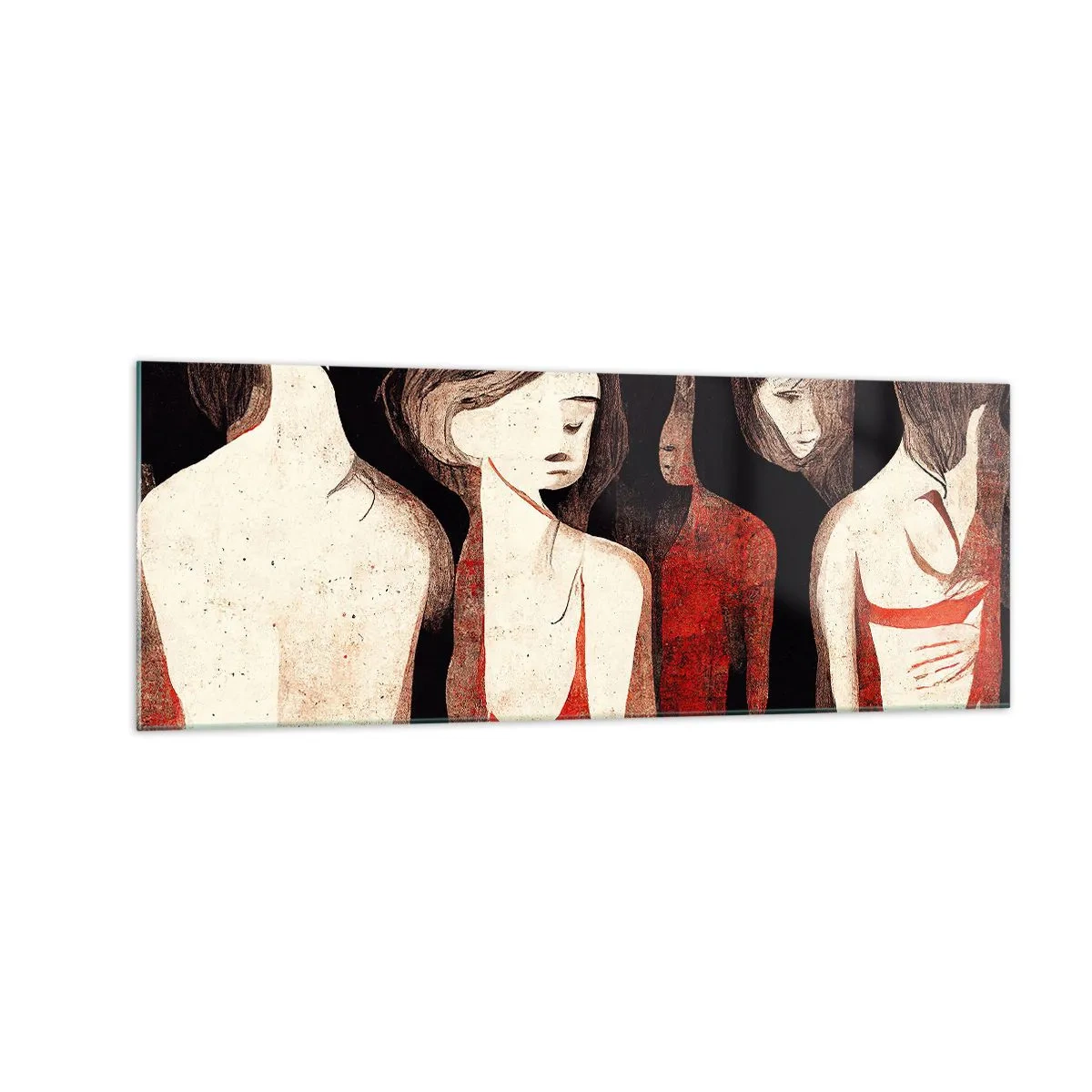 Üveg kép - A sötétség madonnái - 140x50 cm