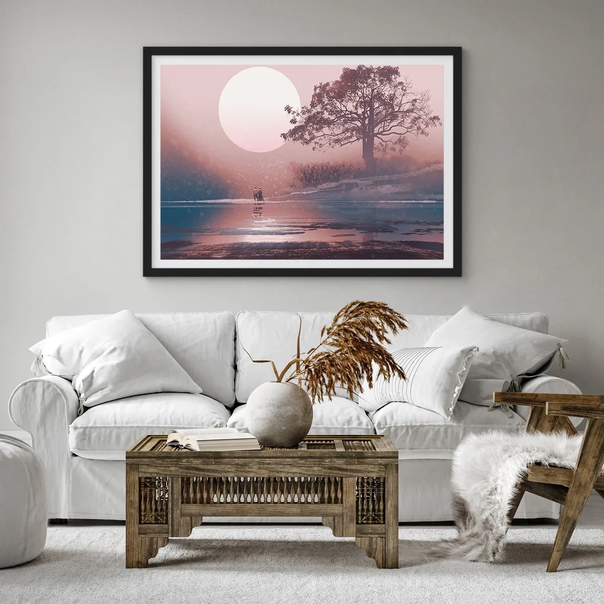 Poszter fehér keretben - Éjszakai csodák - 100x70 cm