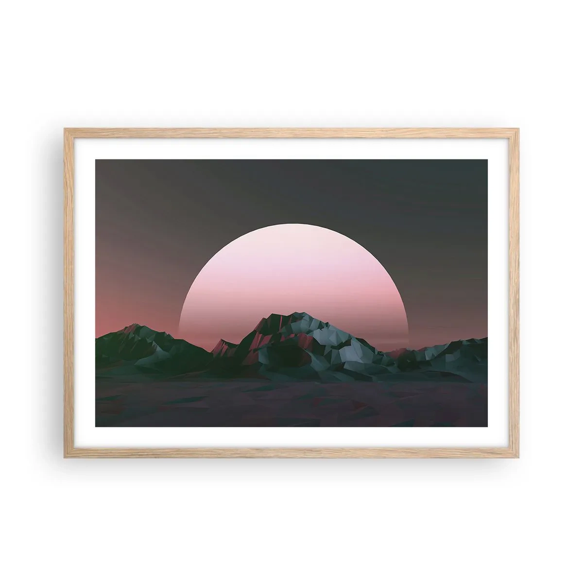 Poszter világos tölgy keretben - Egy szomszéd galaxisban - 70x50 cm