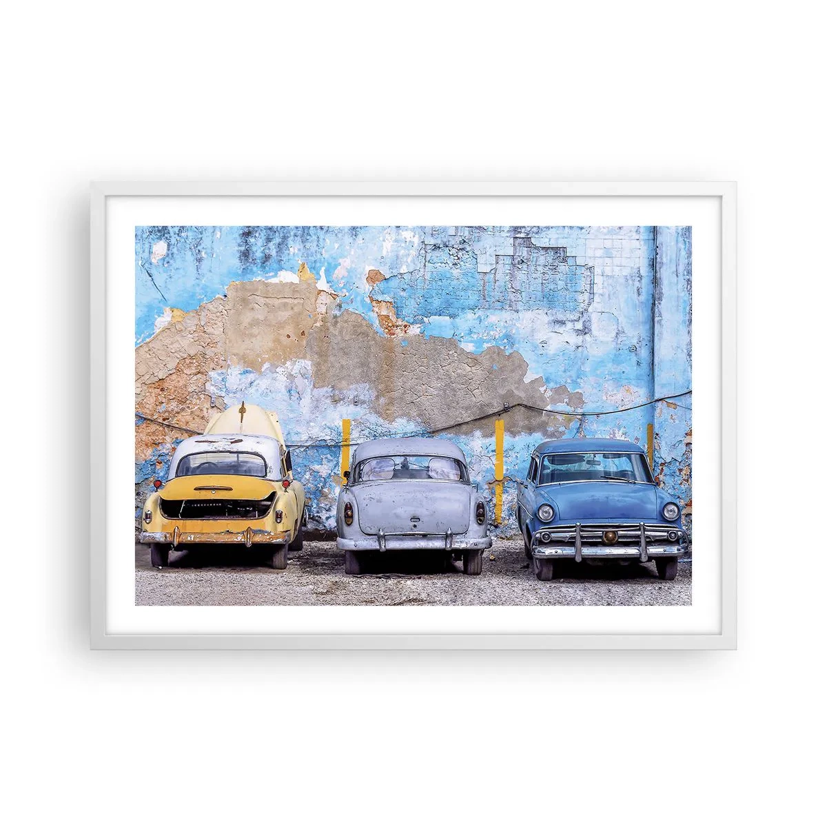 Poszter fekete keretben - Veteránok találkozása - 70x50 cm