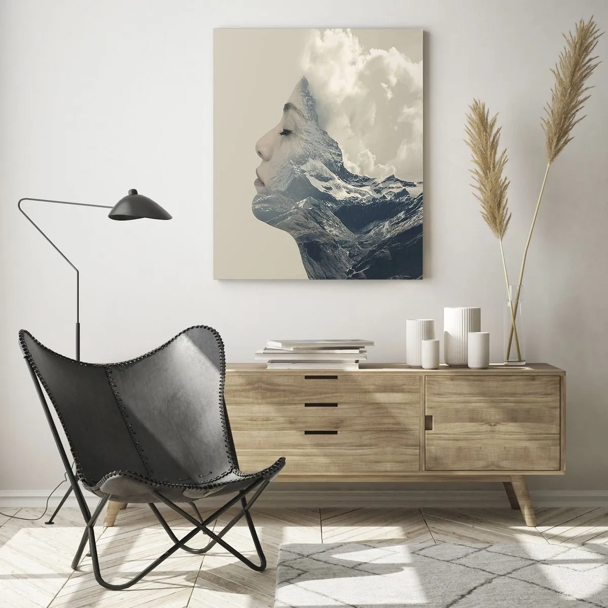 Üveg kép - Az elemek szépsége - 50x70 cm