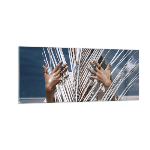 Üveg kép - Sámán asszonya? - 100x40 cm