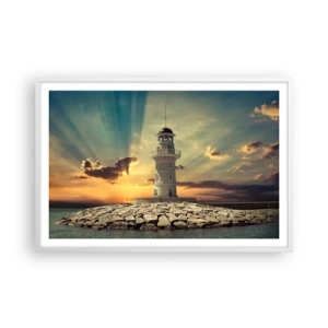 Poszter fekete keretben - Fény - Jóság - Szépség - 91x61 cm