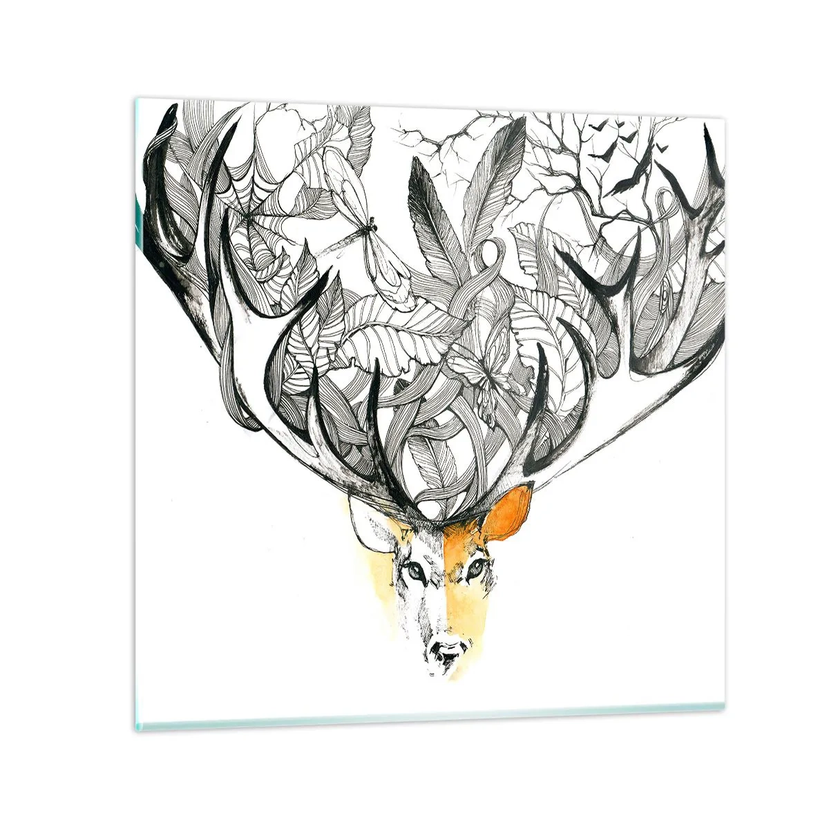Üveg kép - A bőség szarvai - 30x30 cm