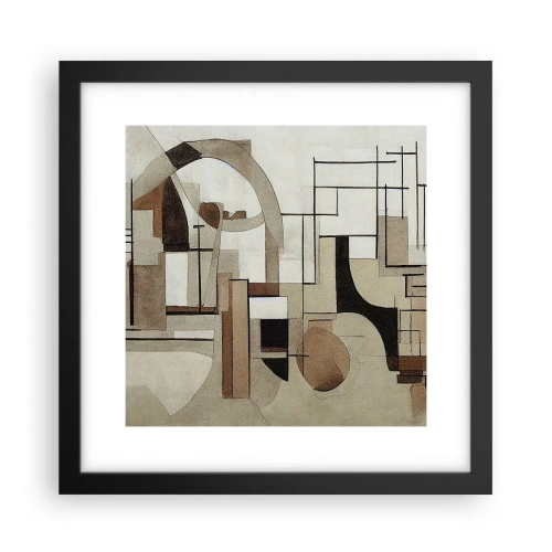 Poszter fehér keretben - Városkép 2.0 - 30x30 cm