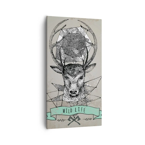 Vászonkép - Szt. Hubertus látomása - 55x100 cm