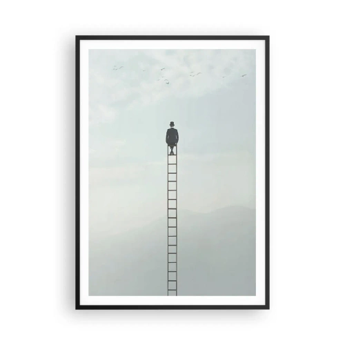 Poszter fehér keretben - Emelkedj feljebb - 70x100 cm