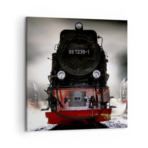 Vászonkép - Áll és zihál, zihál és fúj - 50x50 cm