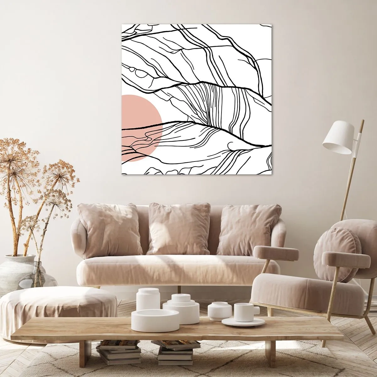 Vászonkép - Gallyak hálójában - 70x70 cm