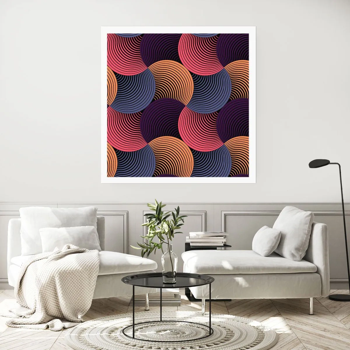 Poszter - Körkörös ritmusban - 60x60 cm
