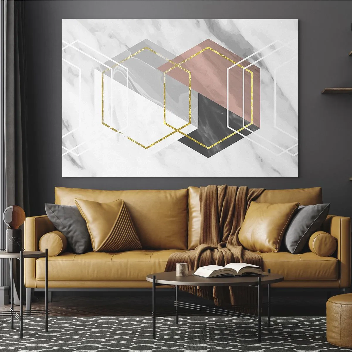 Üveg kép - Lánc kompozíciója - 120x80 cm
