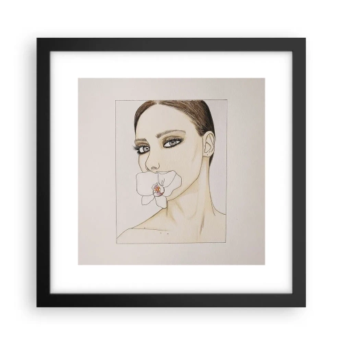 Poszter fehér keretben - Az elegancia és a szépség szimbóluma - 30x30 cm