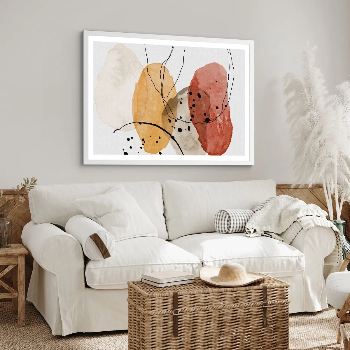Poszter fekete keretben - Mint a könnyű, friss levegő - 91x61 cm