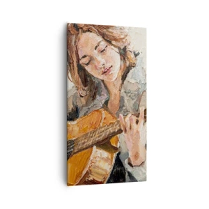 Vászonkép - Koncert gitárra és egy lány szívére - 55x100 cm