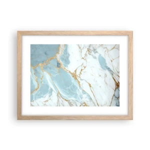 Poszter világos tölgy keretben - A kő gazdagsága - 40x30 cm