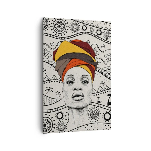 Vászonkép - Afrikai portré - 80x120 cm
