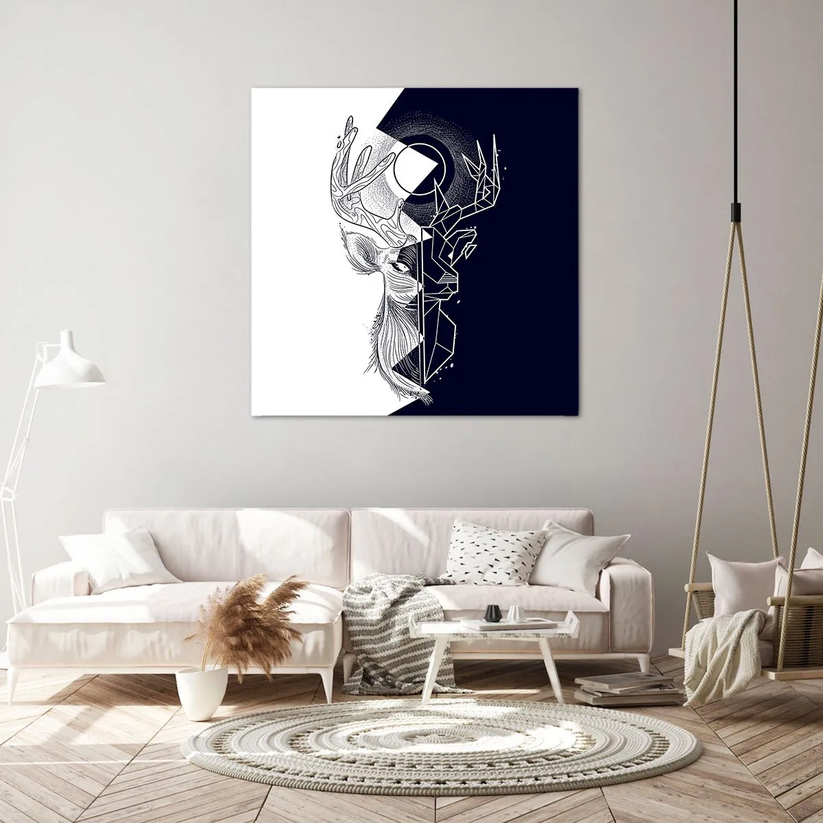 Vászonkép - Az ellentétek harca és egysége - 60x60 cm