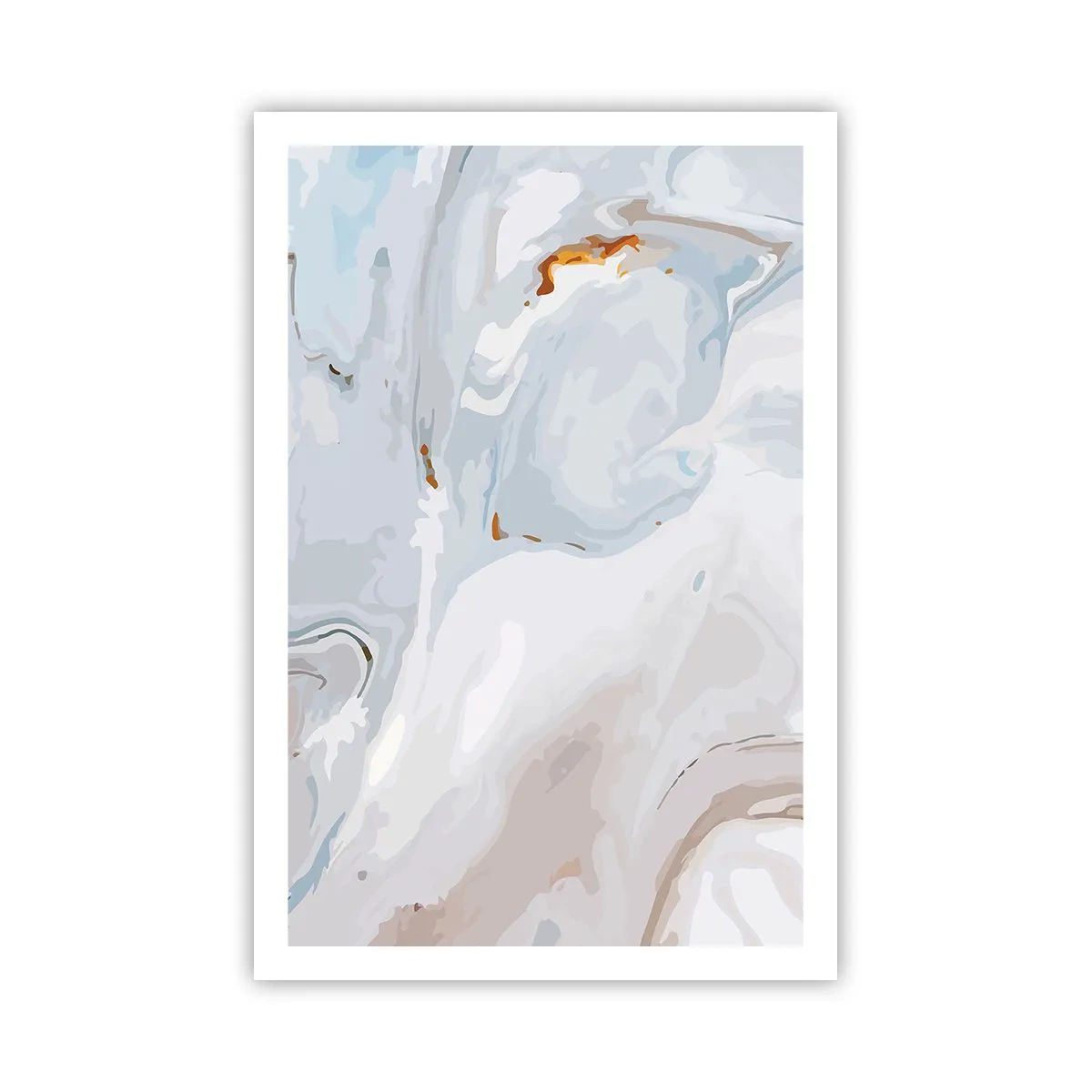 Poszter - Felhabzott fehér - 61x91 cm