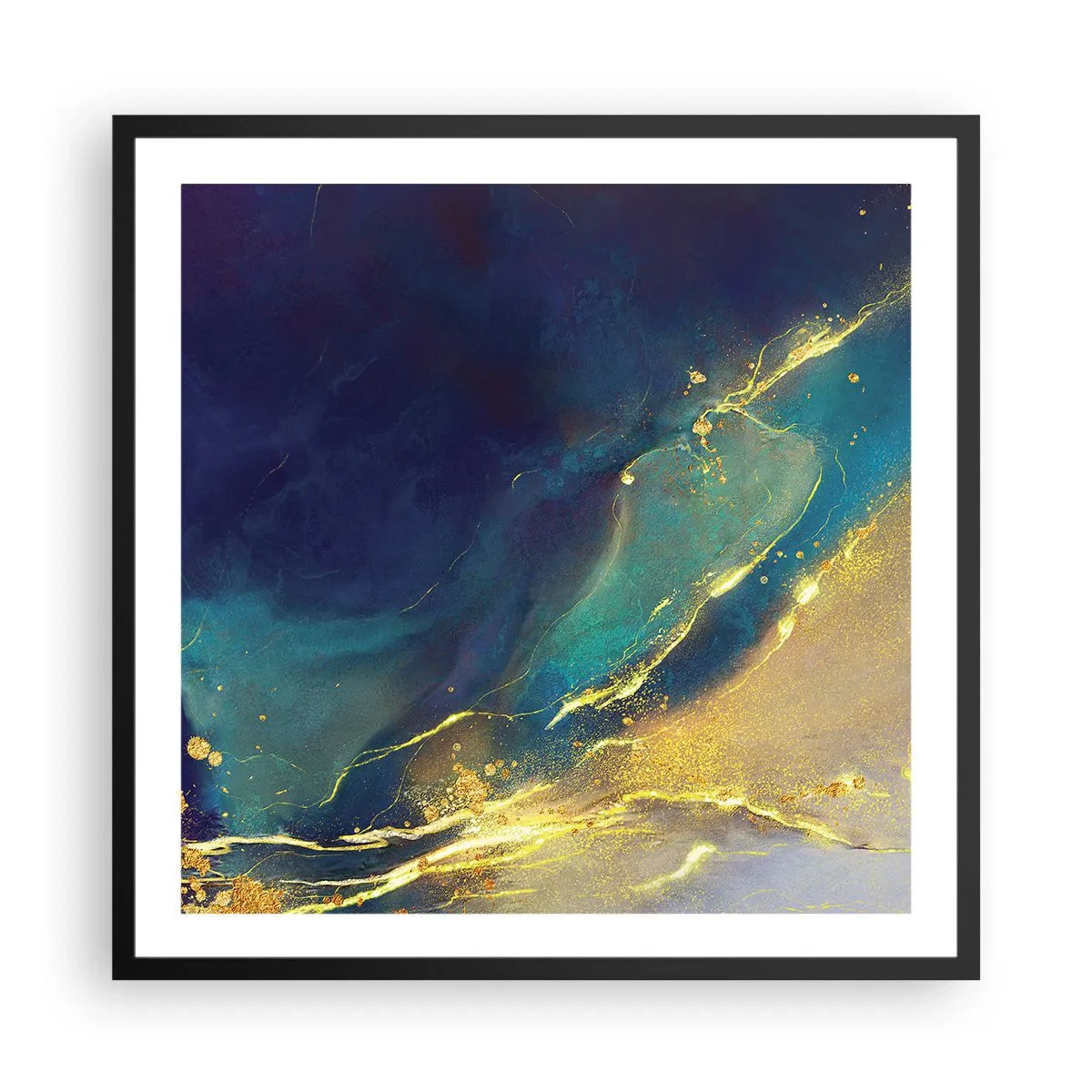 Poszter fehér keretben - Az arany lagúnaövezet - 60x60 cm