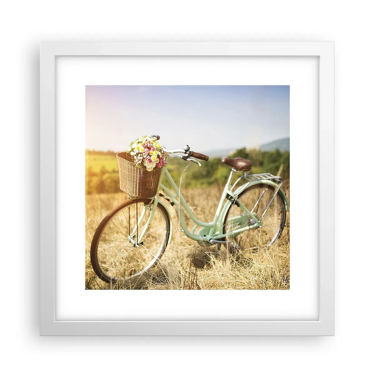 Poszter fekete keretben - Itt maradok egy darabig - 30x30 cm