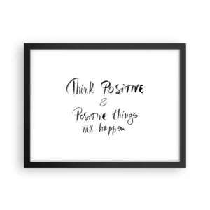 Poszter fehér keretben - Hogyan élj? - 40x30 cm