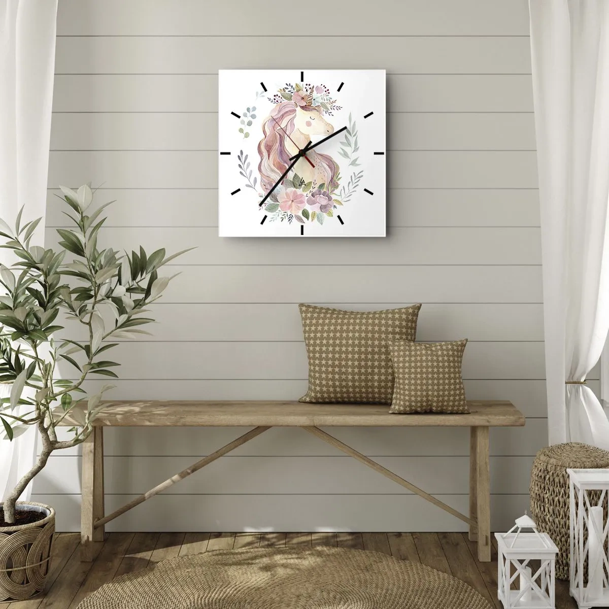 Falióra, Óra - Meghívás a tündérmesék világába - 40x40 cm