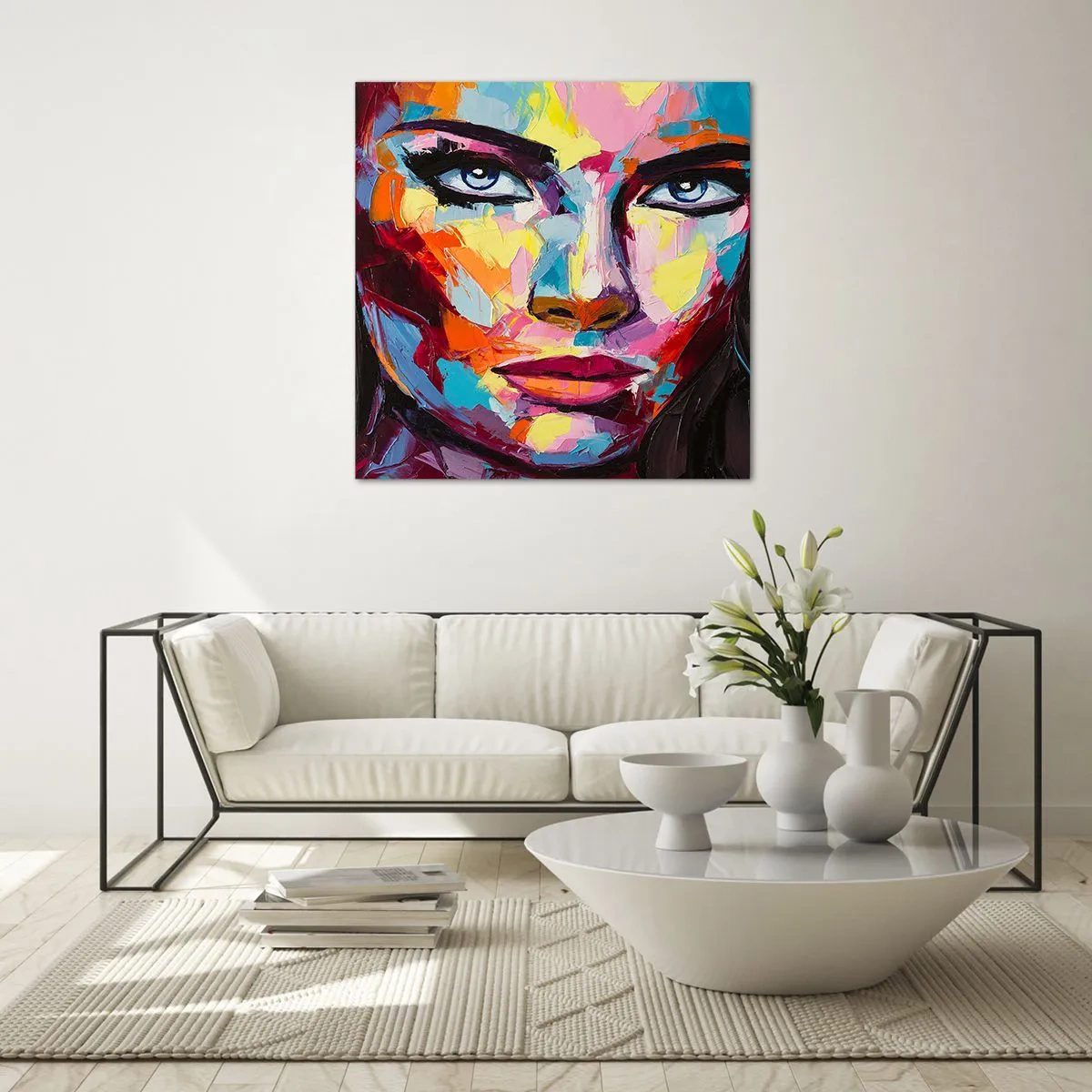 Üveg kép - A lélek is színes - 50x50 cm