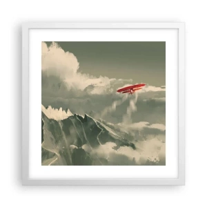 Poszter fekete keretben - Rettenthetetlen úttörő - 40x40 cm