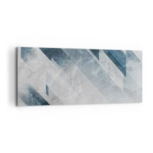 Vászonkép - Térkompozíció - szürke mozgás - 120x50 cm