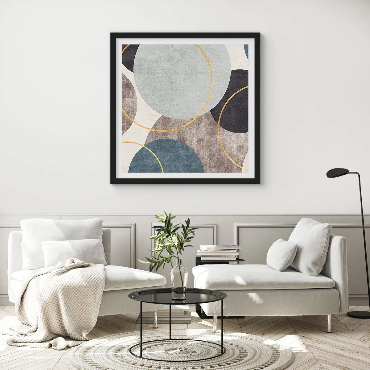 Poszter fehér keretben - Kerékről kerékre - 50x50 cm