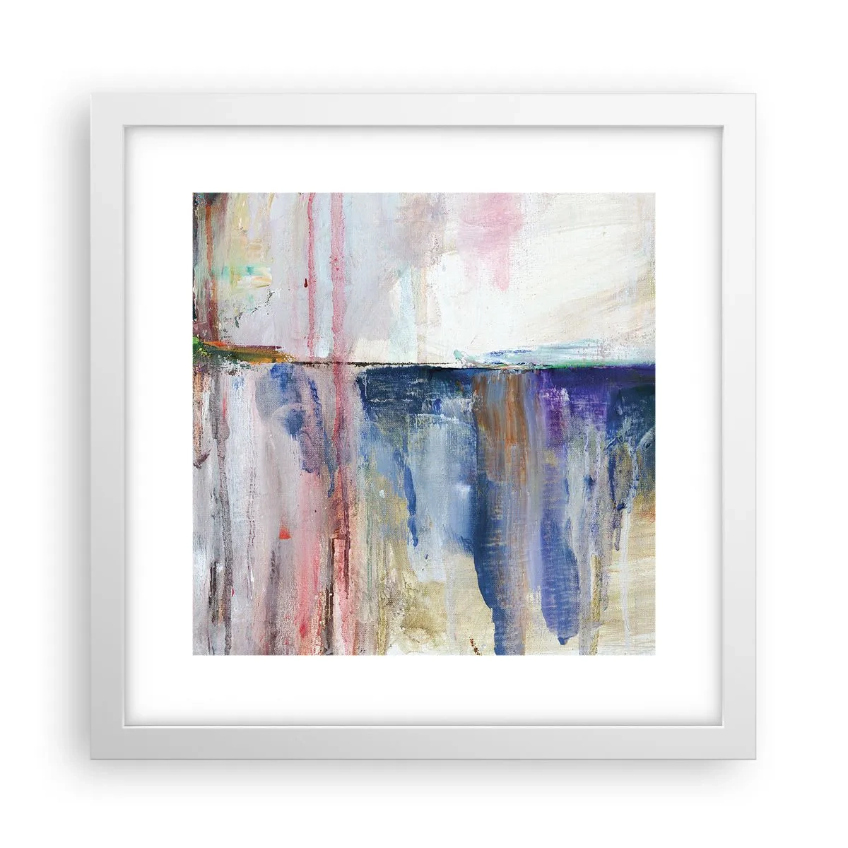Poszter fekete keretben - Színes benyomások és társítások - 30x30 cm