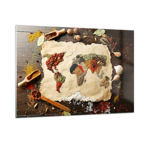 Üveg kép - A világ összes íze - 120x80 cm
