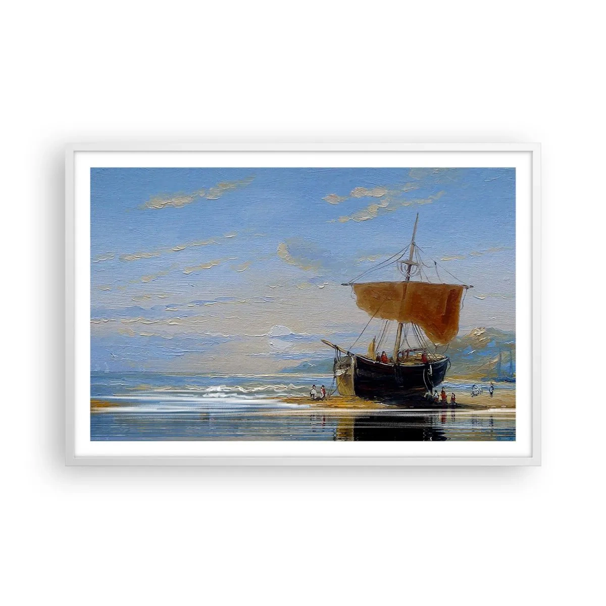 Poszter fekete keretben - Víz, föld, levegő - 91x61 cm