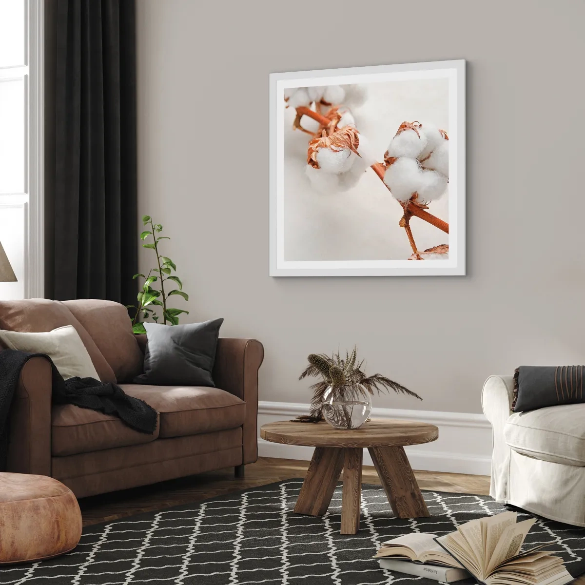 Poszter fekete keretben - Csak ölelkezni - 40x40 cm