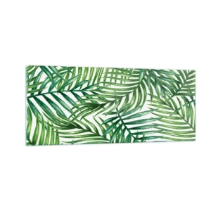 Üveg kép - A zöld lombkorona alatt - 100x40 cm