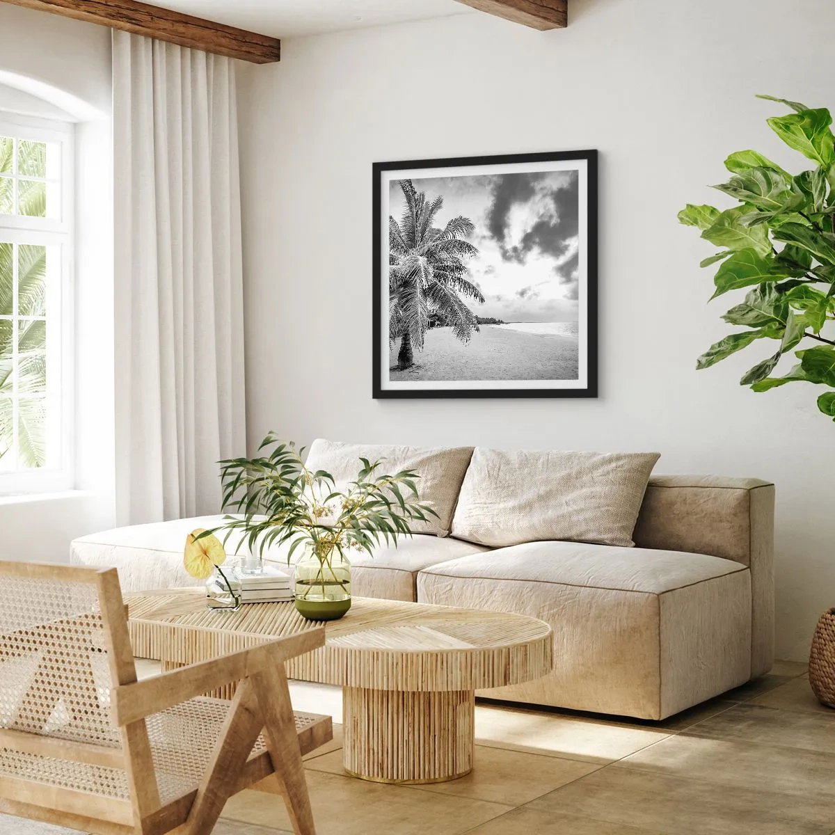 Poszter fehér keretben - Amikor a magányra vágysz... - 50x50 cm