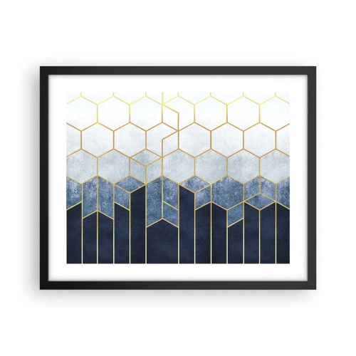 Poszter fehér keretben - Kompozíció szinkópa ritmusban - 50x40 cm