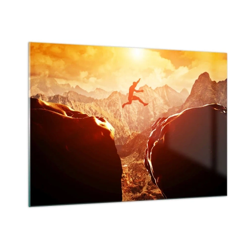 Üveg kép - Átlépve a határokat - 100x70 cm