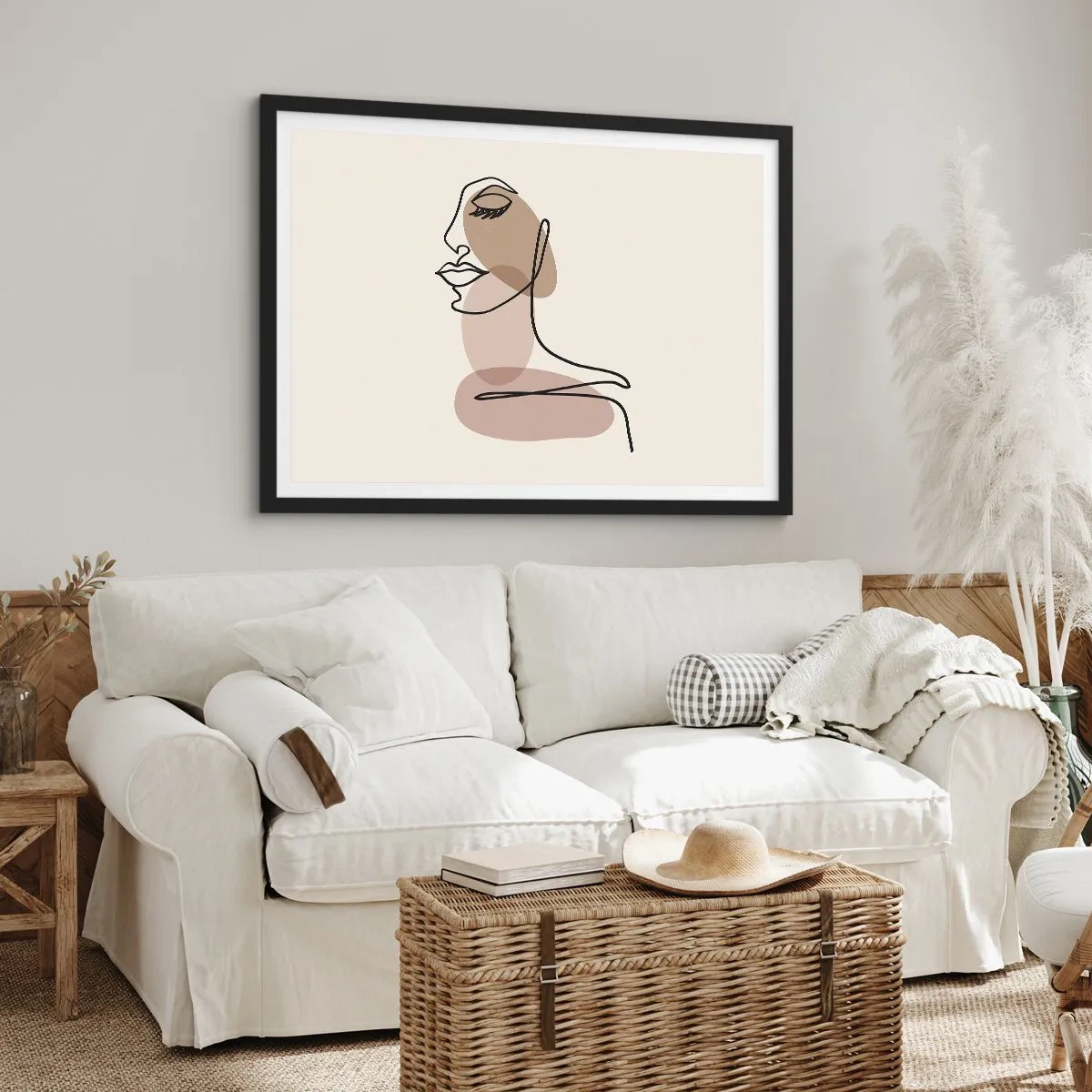 Poszter fehér keretben - Egy bizonyos szépségvonal - 70x50 cm